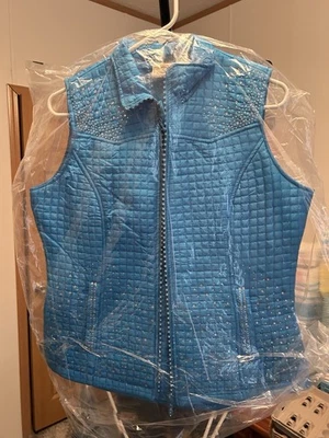 Hermoso chaleco occidental adornado con cristal para dama Foto 1 de 4