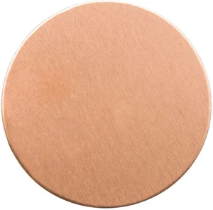 Hojas en blanco de estampado de cobre puro, etiquetas circulares de 1 1/4" para estampado de metal, paquete de 18 ga - Imagen 1 de 6