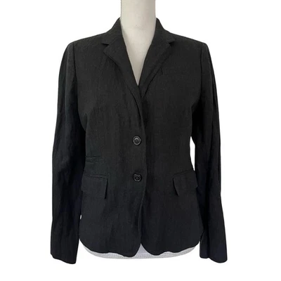 Blazer feminino J Crew com peito único escolar tamanho 8 academia escritório carreira - Imagem 1 de 4