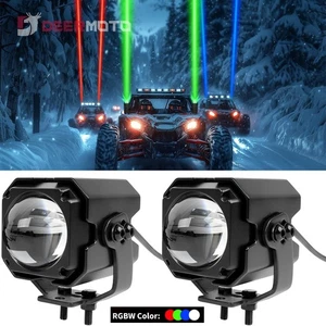 2X Laser RGBW Whipless LED Whip Lights Remote For Can-Am X3 UTV ATV RZR SXS - Bild 1 von 13