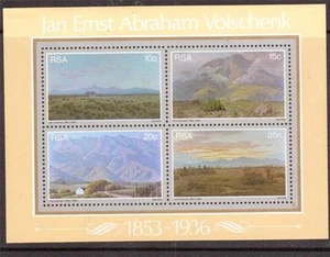 HOJA MIN DE PINTOR VOLSCHENK SUDAFRICA, 1978, SG 448 MNH - Imagen 1 de 1