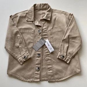 George Boys Overshirt Beige Long Sleeved Cotton Casual Age 3-4 Years - Picture 1 of 5