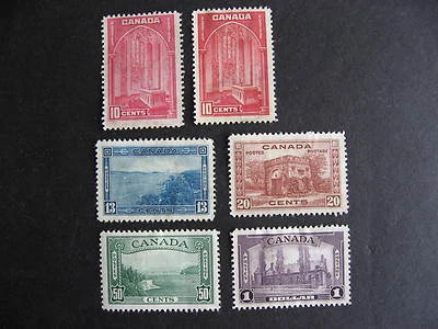 CANADA Sc 241-5 M very disturbed/no gum one 10c a big bad thin.Still presentable - Image 1 of 2