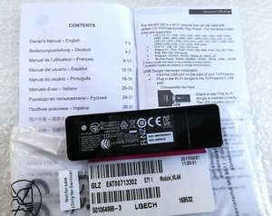 New Genuine AN-WF100 WiFi USB Adaptor Dongle for TV Projector #T4 - Bild 1 von 4