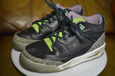 NIKE AIR JORDAN 3 РЕТРО ЭЛЕКТРИЧЕСКИЙ ЗЕЛЕНЫЙ ДЖОКЕР (DA2304-003) РАЗМЕР 5Y (ЖЕНЩИНЫ 6,5) - Изображение 1 из 4