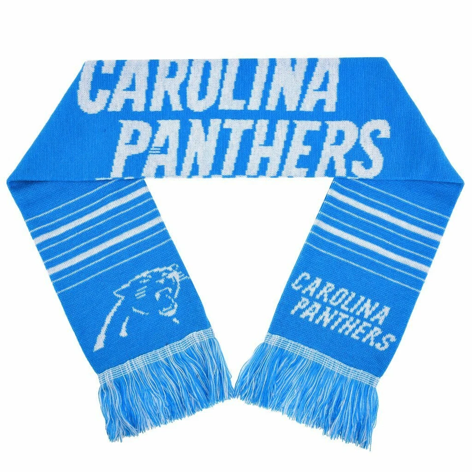 Bufanda de acrílico grande con logotipo Forever Collectibles NFL Carolina Panthers, azul Foto 1 de 1