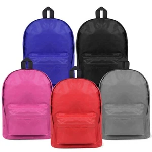 Unisex Medium 100% Plain Multicolor Backpack / Rucksack Bag / Travel Bag pack - Picture 1 of 36