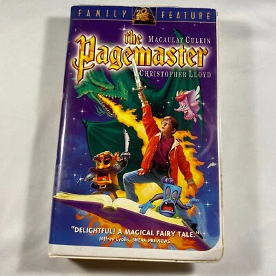 The Pagemaster (1995) VHS Video - Clamshell Edition - Macaulay Culkin - Tested! - Image 1 of 4