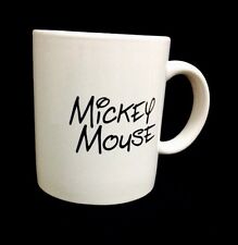 Disney MICKEY MOUSE Coffee Cup MUG Signature MONOGRAM 