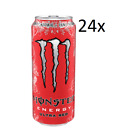 24x Monster Energy Ultra Red napój energetyczny z czerwonymi owocami 500ml zero cukru