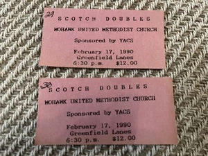 Vintage Scotch Doubles Mohawk United Methodist Church Greenfield Lanes 1990 - Picture 1 of 1