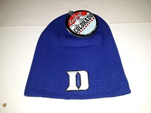 Duke Blue Devils NCAA Zephyr Basic Blue Knit Hat No Cuff No Pom - Picture 1 of 4