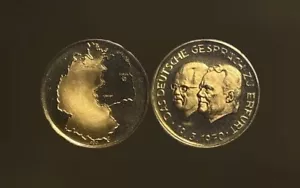 1970 Deutschland Das Deutsche Gespräch zu Erfurt Gold 0,900 Ultra Rare (FM247) - Bild 1 von 3
