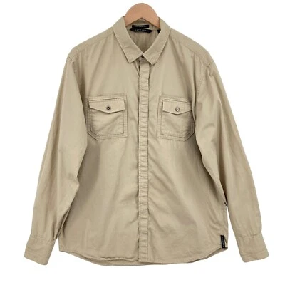 Sean John Button Up Shirt Mens Size XL Brown Cotton Long Sleeve Tailored Fit - Image 1 of 4