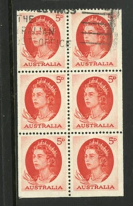 M2620 Australia 1965 SG354cb - 5d red in a booklet pane of 6. - Picture 1 of 2