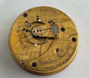 RELOJ BOLSILLO WALTHAM TALLA 18 VINTAGE MOVIMIENTO GR. APPLETON TRACY MANTENER EL TIEMPO - Imagen 1 de 2