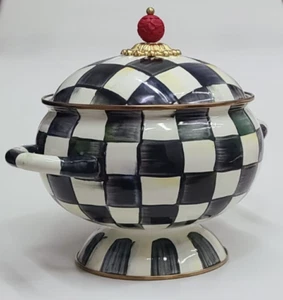 Mackenzie Childs Courtly Check Tureen - Picture 1 of 8