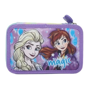 ASTUCCIO SCUOLA FROZEN DISNEY ELSA ANNA MULTISCOMPARTO 3 ZIP COLORI GIOTTO - Foto 1 di 8