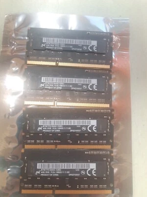 Micron 16GB (4x4GB) PC3L-12800S DDR3 SODIMM Laptop Ram MT8KTF51264HZ-1G6E2 1410 - Image 1 of 3