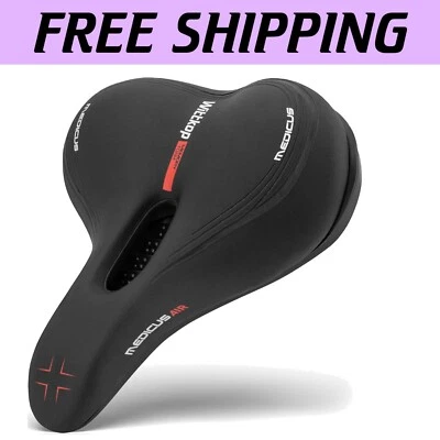 Waterproof Gel Bike Seat for Men & Women - Comfortable Saddle with 5-Zone Design - Image 1 of 4