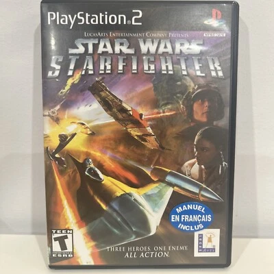 Star Wars: Starfighter Complete CIB W/ french manual  (PlayStation 2, 2002) Ps2 - Image 1 of 4