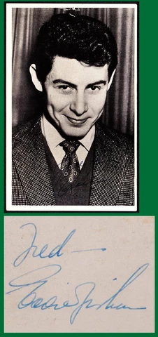 EDDIE FISHER SIGNED AUTOGRAPH PHOTO POSTCARD Cover