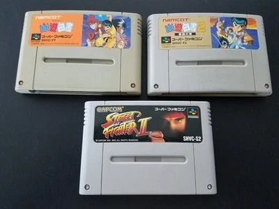 Nintendo Super Famicom SFC YuYu Hakusho 2 SF2 3 juego conjunto lote importación japonés EE. UU. Foto 1 de 3