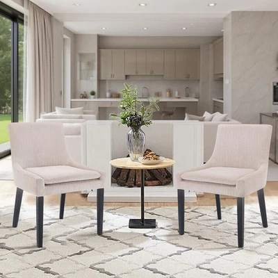 Обеденные стулья вельветовый акцент боковые стулья для отдыха для столовой - Изображение 1 из 4