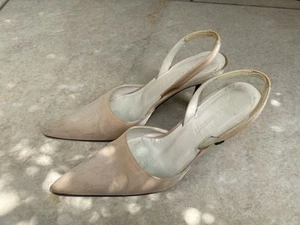 LK Bennett Fabric pointed toe Slingback Shoes Size UK 4 / 37 EUR - Picture 1 of 11