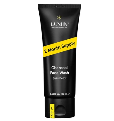 Jabón facial de carbón para el cuidado de la piel de los hombres - desintoxicación diaria, limpiador facial hidratante, R... Foto 1 de 4