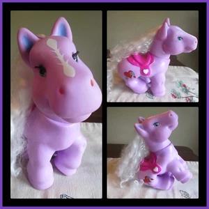 My Little Pony FAKIE Cabbage Patch LARGE Lavender Sitting CPK Hearts White - Picture 1 of 10