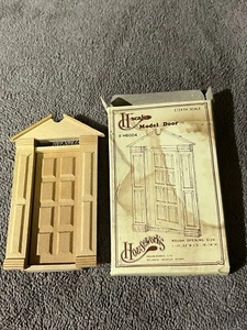 Vintage Puppenhaus Miniatur AMERICANA 8-Panel TÜR 1:24 Holzhausarbeiten - Bild 1 von 5