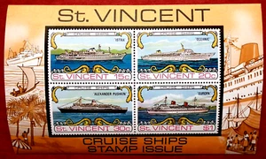 St.Vincent 1974 MS391 Cruise Ships Mini Sheet MNH - Picture 1 of 1