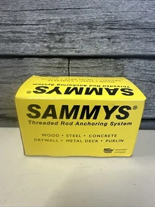 ( 25-Pk) Sammy Threaded Rod Anchor Screw Carbon Steel 1/4" x 2" 8003957 - Picture 1 of 7