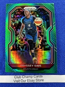 2021 #80 Odyssey Sims WNBA Panini Prizm Basketball Green Prizm Dream - Bild 1 von 2