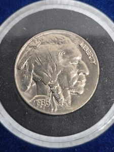 1936 P Buffalo Nickel – Full Horn Detail - Picture 1 of 2