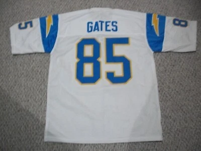 Unsigned ANTONIO GATES Custom White San Diego Sewn Football Jersey Sizes S-3XL - Image 1 of 2
