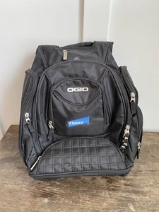 OGIO Tech Specs Metro Street Backpack BLACK with Embroidered Company Logo NICE - Picture 1 of 8