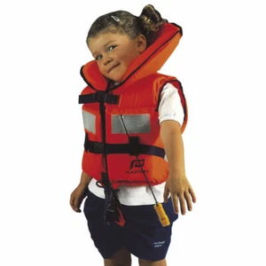 Chaleco salvavidas de espuma infantil Plastimo Typhoon 100N seguridad vela kayak barcos OC - Imagen 1 de 1