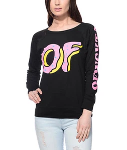 Odd Future OFWGKTA OF DONUT LOGOTIPO Niñas Suéter Sudadera NUEVA CON ETIQUETAS 100% Auténtica - Imagen 1 de 2