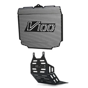 Juego radiador moto + protector motor moto Guzzi V100 Mandello/Mandello S - Imagen 1 de 7