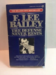 The Defense Never Rests - F. Lee Bailey (1972, Paperback) - Picture 1 of 12