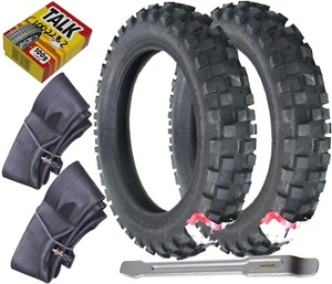 Enduro Cross 2X Reifen Schlauch VeeRubber 3,00x12 Pocket passend für Simson SR50 - Bild 1 von 3