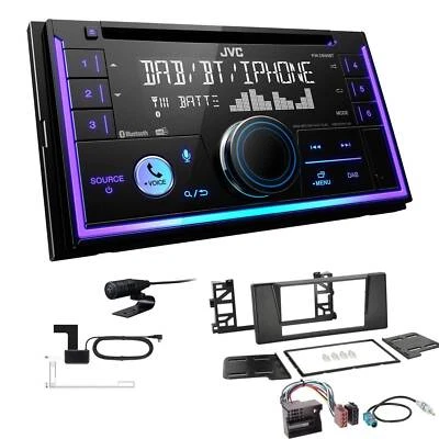 JVC KW-DB95BT Autoradio Bluetooth DAB+ für BMW 5er E39 schwarz Quadlock - Bild 1 von 4
