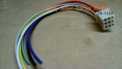 Штепсельная вилка жгута радиоприемника трактора Kubota гнездовая для проигрывателя компакт-дисков стерео RTV 9-контактный провод LX SVL - Изображение 1 из 4