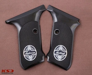Empuñaduras acrílicas negras compatibles con diamante marca KSD H&K Heckler Koch P7M13 - Imagen 1 de 1
