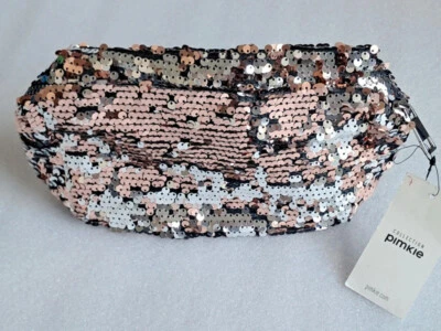 Pochette Sac en Sequins réversibles Strass doré et argenté Pimkie - Photo 1/4