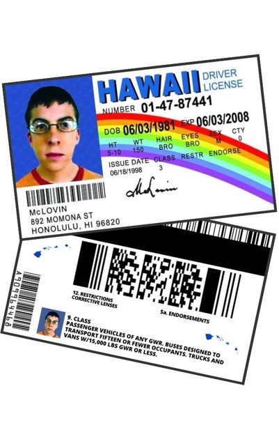  Auto & Car Acc McLovin Fun Plastic Fake ID License Model:  Car/Vehicle Accessories/Parts : Automotive