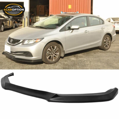 Fits 13-15 Honda Civic USDM GT Style PU Front Bumper Lip Spoiler Splitter — 第 1/4 张图片