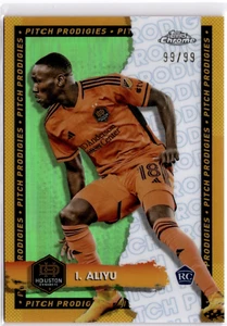 Ibrahim Aliyu 2024 Topps Chrome MLS rifrattore verde #17 Houston Dynamo #99/99 - Foto 1 di 2